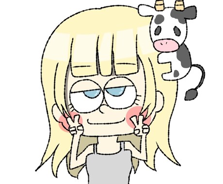 簡単なアイコンイラスト描きます！ます ポージングは記載の通り。髪型カラーなど変えます！ イメージ2