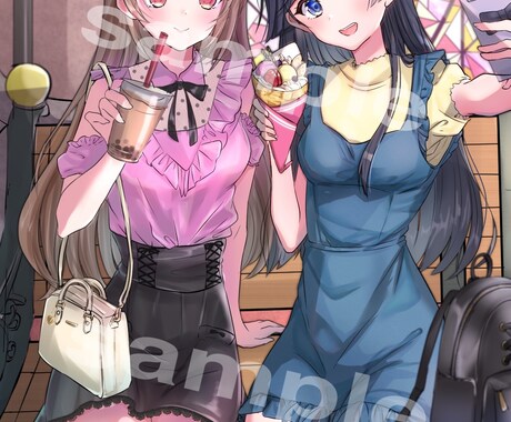 商用/版権/オリジナルok！綺麗な一枚絵描きます あなたの希望通りのイラスト描きます☆ イメージ2
