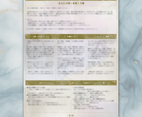 わたしの取扱説明書｜占星術から本格鑑定します ホロスコープ・占星術・自己理解・恋愛・仕事・自分軸・本質 イメージ2
