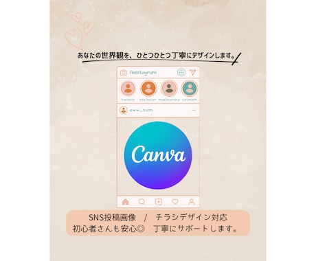 SNS投稿画像作ります あなたのSNSに、世界観というデザインを イメージ1