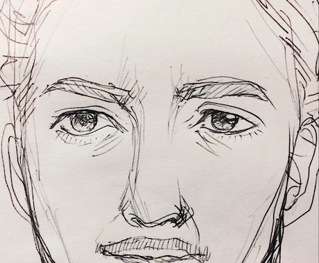 鉛筆でラフな人物画描きます リアルタッチもイラストタッチもどちらでも！ イメージ2