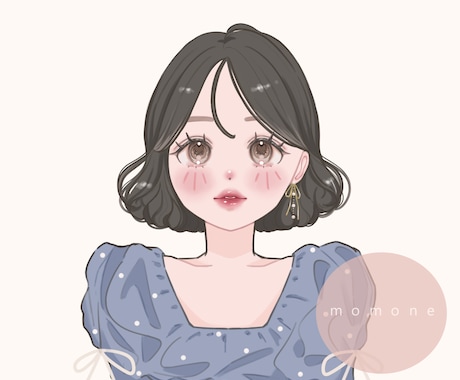 ふんわり淡い透明感ある女の子イラストを制作します イメージ1