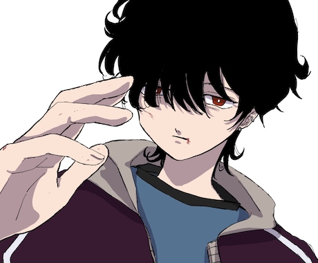 アンニュイなイラスト描きます 独特な雰囲気で目を惹くアイコンに イメージ1