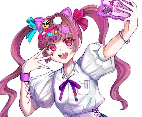 アイコン･デフォルメ･立ち絵など女の子描きます イメージ1