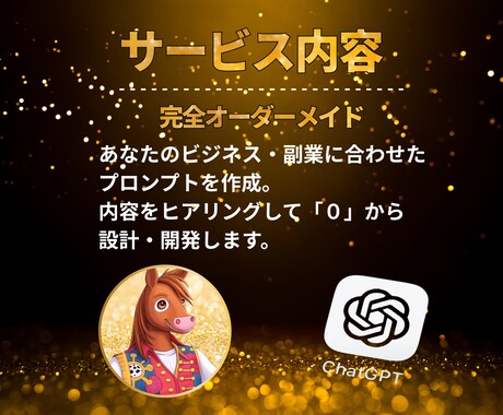 あなただけのプロンプトを作成します あなたの面倒をAIに任せる。完全オーダーメイドプロンプト イメージ2
