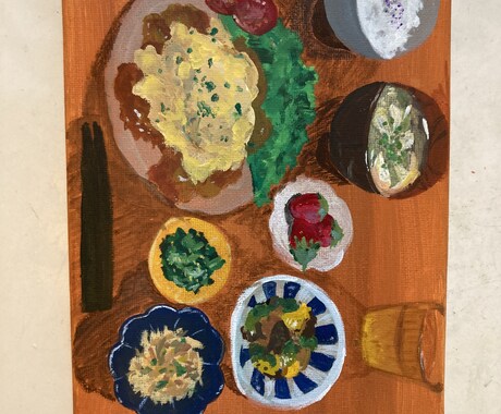 食べ物から人物イラストまで作成します デジタルとアナログでの作成できます。 イメージ2