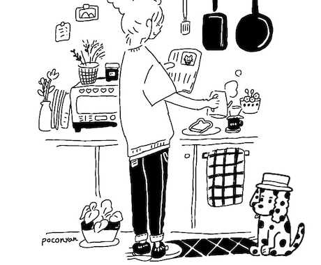オーダーイラスト承ります ゆるくてシンプル！かわいい、おしゃれイラストかきます。 イメージ2