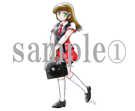 七頭身キャラを描きます あなたの描きかけの絵も私流に仕上げます！ イメージ1
