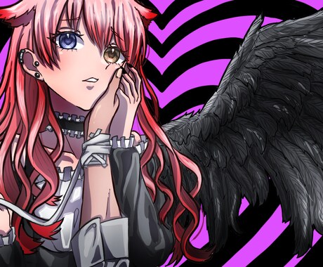歌ってみたのサムネイラストを描きます 修正無制限なので納得していただけるイラストを納品します！ イメージ1