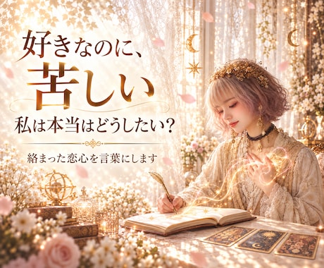 恋で揺れるあなたの本音を言葉にします イメージ1