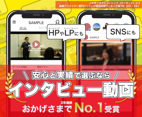 インタビュー動画やブランディング動画の撮影します 法人実績が豊富なのに、撮影費が【無料】だからお得です！ イメージ1