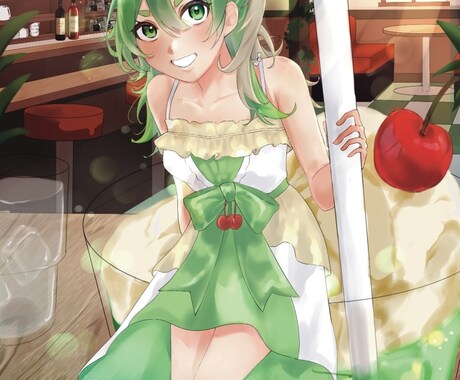 1枚絵、アイコンイラストなど承ります 1枚絵やサムネイルイラスト、記念日用イラスト、夢絵など イメージ1