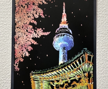 風景画やペットの絵をカラーで描きます 好きなモチーフや風景をカラーで飾ろう！出てくる色はお楽しみ イメージ1