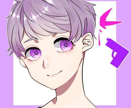オリジナルアイコン、漫画、イラストをお描きします 病み系、可愛い、カッコいいをお描きします イメージ2