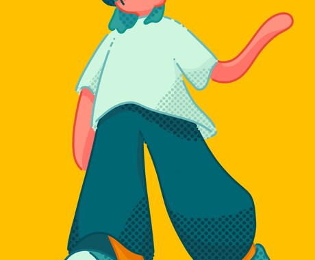 ゆるくてポップなイラストをお描きします シンプル可愛いオリジナルイラスト イメージ2