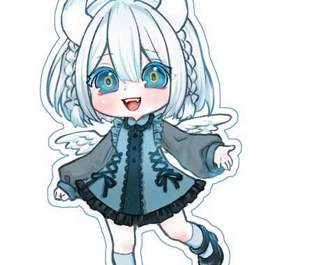 SDキャラを描きます 簡単な三頭身キャラが必要の方、ぜひお試してください イメージ2
