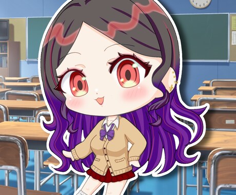 可愛いミニキャラ制作いたします Vライバー、Vtuber向け、商用利用OK イメージ2