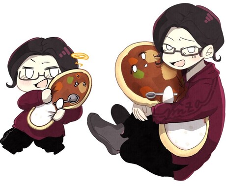 ミニキャラ描きます アイコンやプレゼントにどうぞ◎ イメージ1