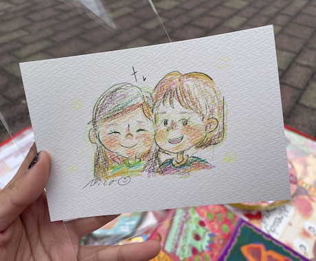 似顔絵描きます あたたかい雰囲気でお描きします♪ イメージ2