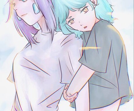 カップルの絵を描きます さまざまなカップルの絵を描きます イメージ2
