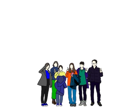 人物の線画描きます アイコン、背景など用途に合わせて対応させていただきます。 イメージ2