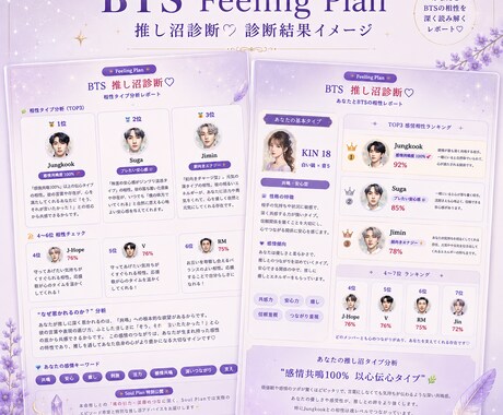 BTS推し沼を深く読み解きます Feeling Plan｜感情タイプ分析付き♡ イメージ2