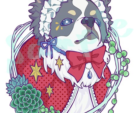 お写真から可愛いイラストにします ペットのお写真を元に可愛いイラストを制作いたします！ イメージ1