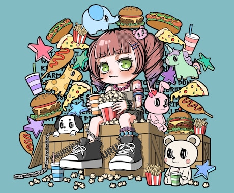 アイコン、サムネ、立ち絵等、様々なイラスト描きます SNS、Vtuberさん、ヘッダー、動画・配信、各種活動用◎ イメージ1