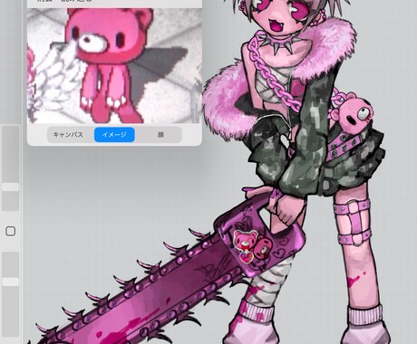 個性的な厚塗りイラストを作成します 厚塗りならではの質感でキャラクターの魅力をさらに引き出します イメージ1