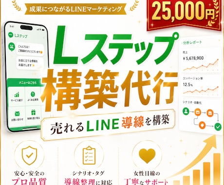 Lステップ構築代行します 売れるLINE導線を構築代行します イメージ1