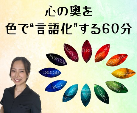 色彩心理で潜在意識を言語化します 色の並びから潜在意識を言語化します イメージ1