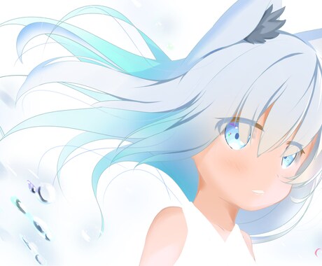 短期間で可愛らしいイラストを製作します 透き通るような色彩が特徴のイラストです！ イメージ1