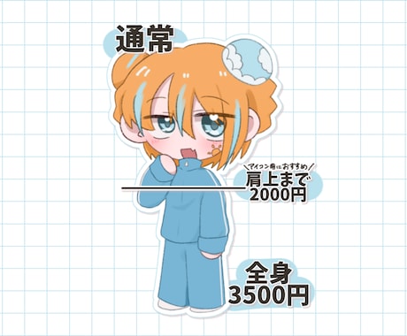 シンプルでかわいいSDイラスト描きます 商用利用〇/SNSアイコン/グッズ用 イメージ2