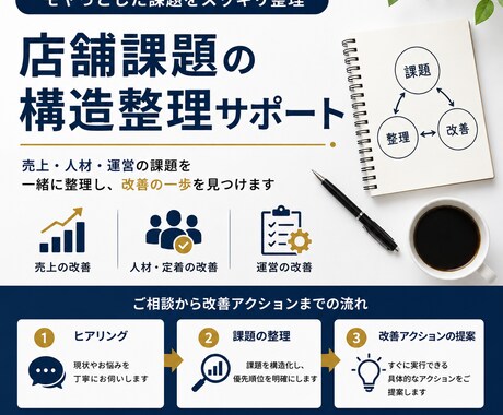 店舗の課題を構造で整理します イメージ1