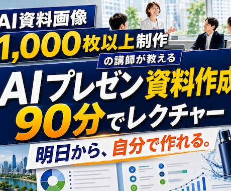 90分でAIプレゼン資料の作り方をレクチャーします 明日から仕事で使えるAI資料をレクチャー イメージ1
