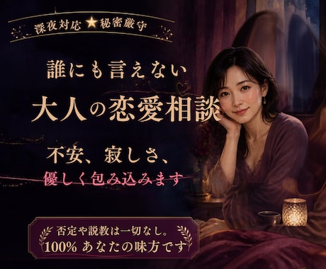 恋愛依存★24時間彼の事で苦しい胸の内、聞きます 24時間彼のことで頭がいっぱいなあなたへ。100%味方です イメージ1