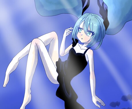 YouTubeサムネ･歌ってみたMV一枚絵描きます 儚いorポップ可愛いイラスト描きます！ イメージ1