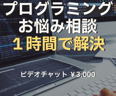 ビデオチャット可！プログラミングの問題解決します 【C++/C#/Java】お悩み・お困りごと・疑問を解決！ イメージ1