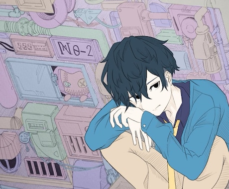 個人で利用されるイラスト、キャラデザの作成をします シンプルだけど細部にもこだわってキャラクターを作ります！ イメージ1