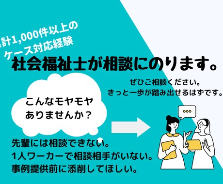 社会福祉士があなたの悩みをサポートします アウトプットや言語化をすることが明日の一歩につながります。 イメージ1