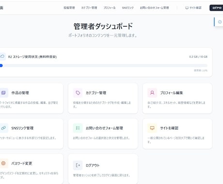 モニター募集/画像投稿管理webアプリ制作します ご自身の作品を管理・発信したいクリエイター様向けWEBアプリ イメージ2