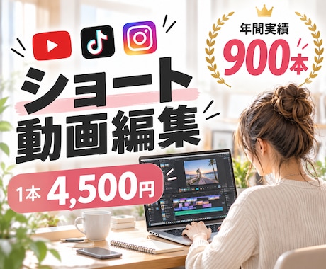 ショート動画編を迅速に制作します イメージ1