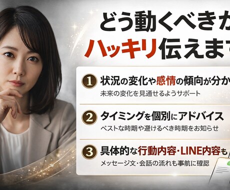 あなたが今、動くべきか見極めます 直感ではなく根拠ある読みで判断します イメージ2