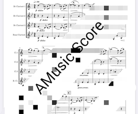 楽譜作成・編曲・移調｜管楽器向け承ります 今だけ4,500円〜！耳コピも可｜プロ目線で見やすい楽譜作成 イメージ2