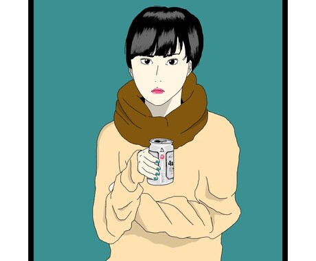 あなたの写真をお洒落なイラストに描き上げます イメージ1