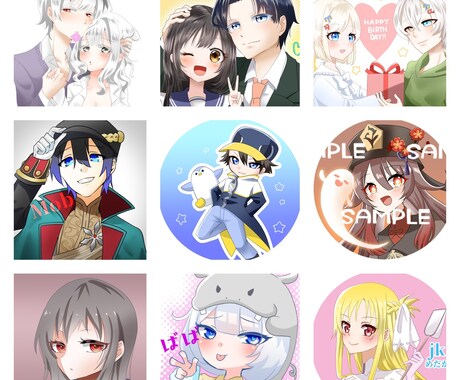 アニメ風アイコン描きます アニメっぽいオリジナルアイコンはいかが？ イメージ2