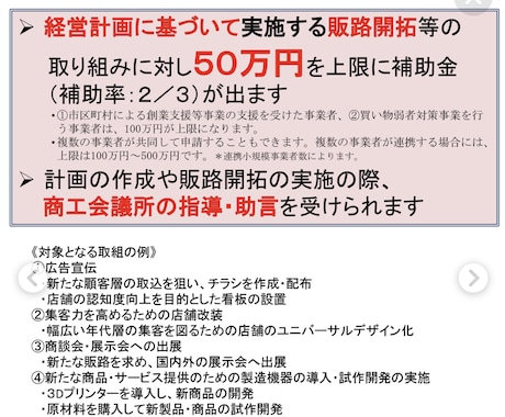 持続化補助金の計画書作成支援をします その申請は間違っていませんか？5評価100%の診断士が作成 イメージ2