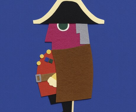 貼り絵風の個性的キャラクターイラストを制作します 温かみあるテイストで、オリジナルキャラクターをデザインします イメージ2
