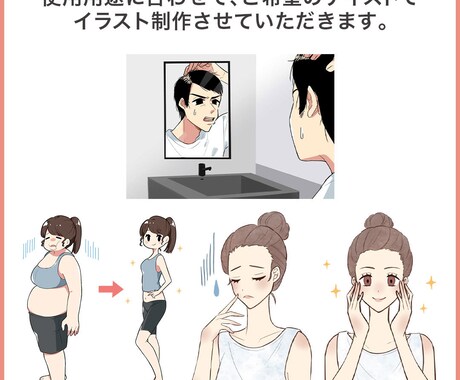 ジャンルに合わせたカットイラストを制作します 希望の絵柄に合わせたイラストを制作可能！ イメージ2