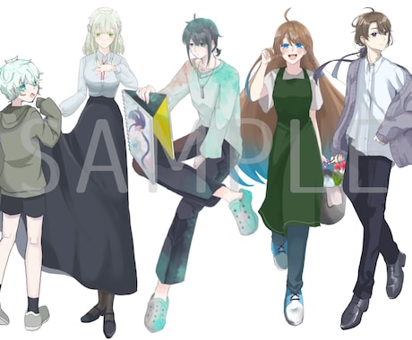 キャラクターに合った立ち絵を制作します イメージ1